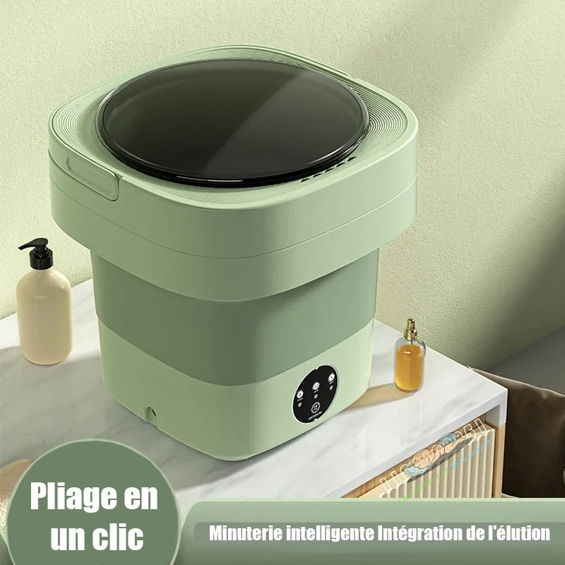 Mini Machine à Laver Pliable écologique - Portable et Idéale pour petit lavage 5kg 🧼